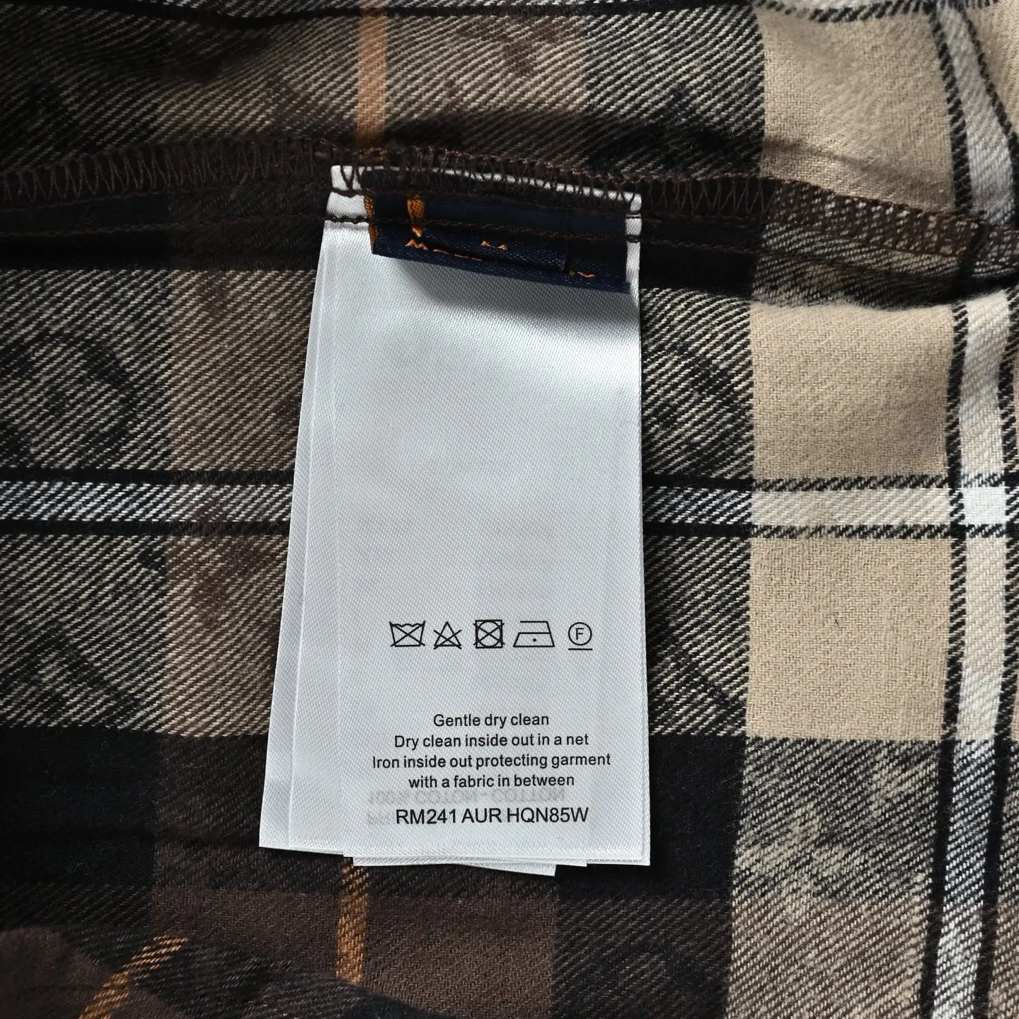 Louis Vuitton/Louis Vuitton plaid old flower jacquard white collar shirt